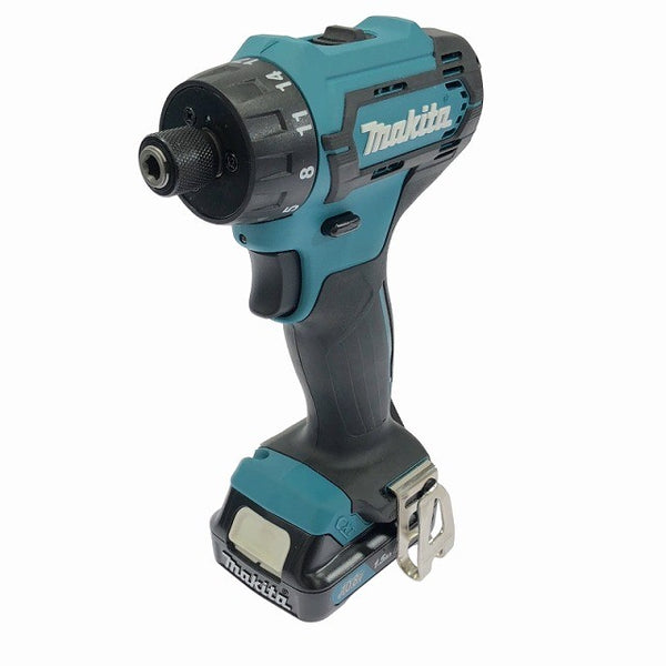 ☆極美品☆makita マキタ 10.8V 充電式ドライバドリル DF033DSHX 青/ブルー バッテリ2個(1.5Ah)充電器+ケース付 ドリルドライバー - 4