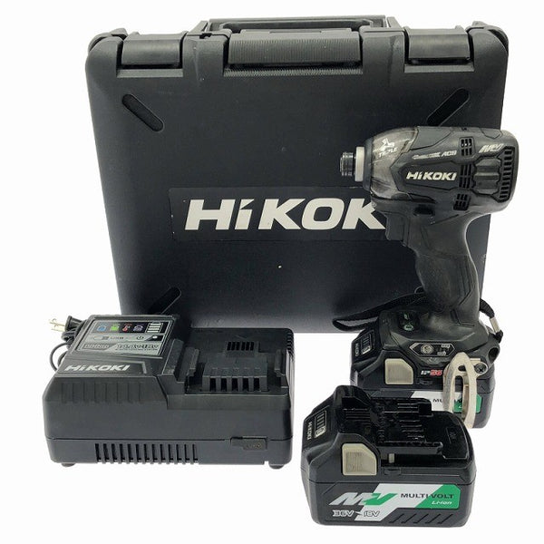 ☆中古品☆HiKOKI ハイコーキ 36V コードレスインパクトドライバー WH36DA 2XPB マルチボルトバッテリー2個 充電器 ケース付き134482 - 3