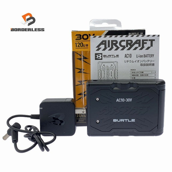 ☆未使用品☆ BURTLE バートル 30V エアークラフト専用バッテリー AC10(マットブラック)10周年モデル/10Ah Anniversary Model133844 - 1