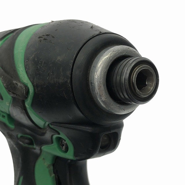 ☆中古品☆HITACHI 日立工機 100V インパクトドライバー WH12VE 緑/グリーン ケース付 コード式 電動工具 - 9