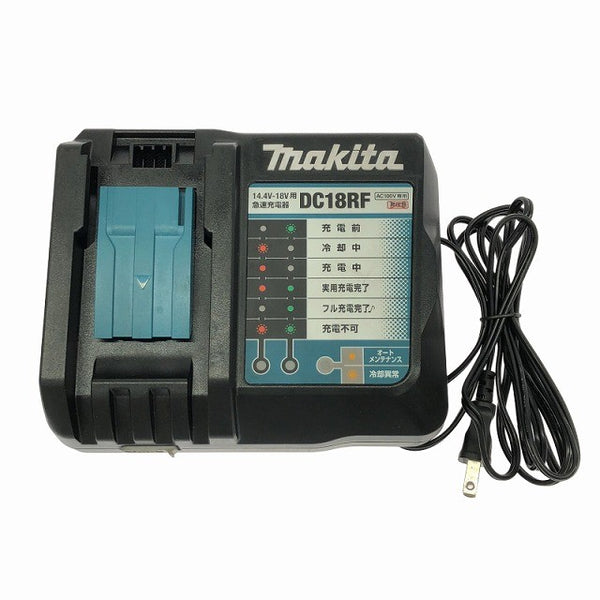 ☆中古品3点☆makita マキタ 18V 6.0Ah 純正 リチウムイオンバッテリー BL1860B 2個 残量表示付 充電器 DC18RF 蓄電池137462 - 10