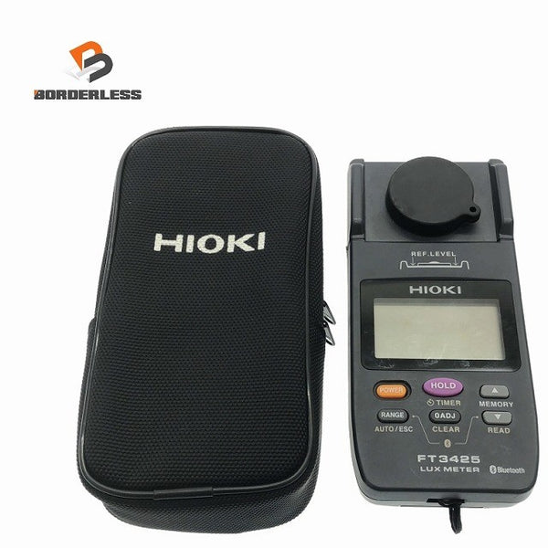 ☆美品☆HIOKI 日置電機 照度計 FT3425 ケース付 Bluetooth LUX METER ルクスメーター ルクス計 デジタル式117435 - 1