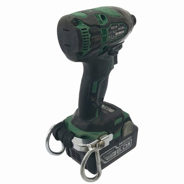 ☆中古品☆HITACHI 日立工機 18V コードレスインパクトドライバ WH18DDL2 バッテリー1個(18V 6.0Ah) 充電器付120003 - 4
