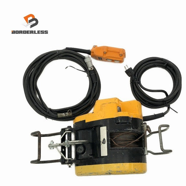 ☆中古品☆ RYOBI リョービ 100V 電動リモコンウィンチ WI-62 本体+リモコン+コード 最大吊揚荷重60kg 揚程30m125312 - 1
