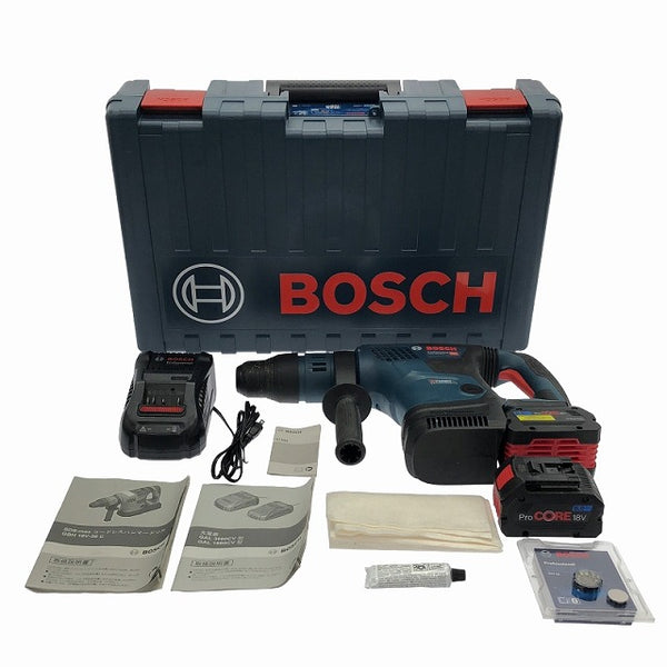 ☆極美品☆BOSCH ボッシュ 18V コードレスハンマードリル GBH18V-36C バッテリ2個(18V 8.0Ah)充電器付 SDS-max コードレス 穴あけ - 3
