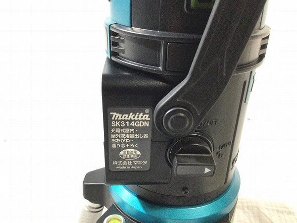 ☆中古美品☆makita マキタ 充電式屋内･屋外兼用追尾墨出し器 SK314GDN/SK314GDZN 受光器 ケース付 グリーンレーザー墨出し器131618 - 9