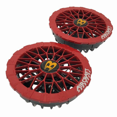 ☆極美品セット☆ BURTLE バートル エアークラフトリチウムイオンバッテリー AC09 黒/スパイダーレッド136593 - 0
