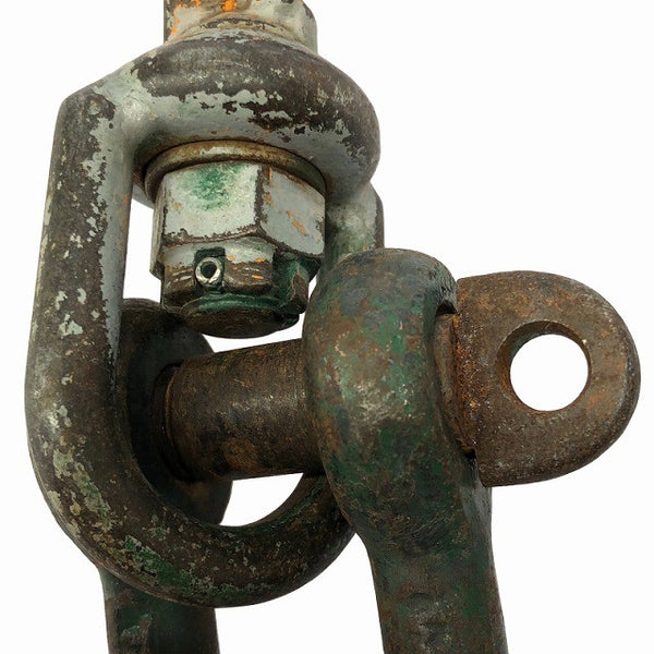 ☆中古品2個セット☆KITO キトー スイベルフック HK013A シャックル付 荷重1.25ton アイタイプ 吊りフック 吊り具 スリングフック131165 - 9