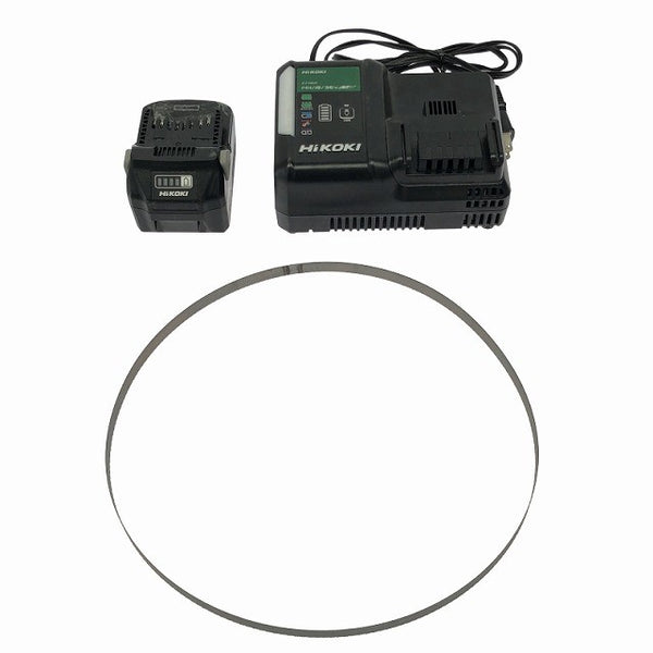 ☆比較的綺麗☆HiKOKI ハイコーキ 18V コードレスロータリバンドソー CB18DBL(S) バッテリ1個(BSL36A18)充電器 替刃 ケース付136611 - 9