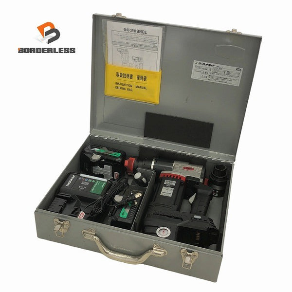 ☆比較的綺麗 中古品☆TONE トネ コードレスナットランナー CNB50 バッテリー2個(BSL36B18)充電器 パーツ ケース137379 - 1