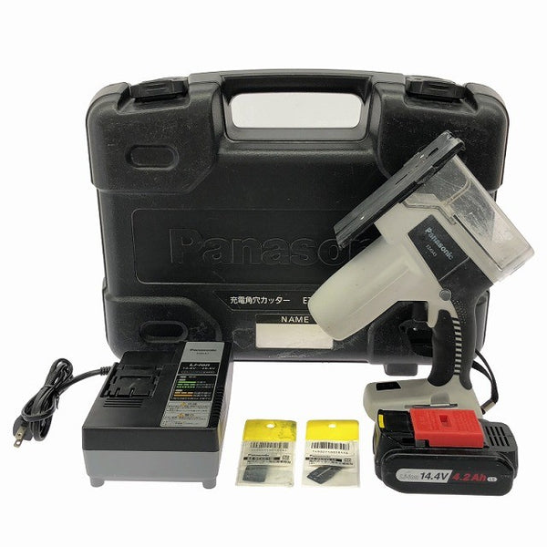 ☆中古品☆Panasonic パナソニック 14.4V 充電角穴カッター EZ4543 バッテリ1個(4.2Ah) 充電器 ケース 充電式ボードカッター135976 - 3