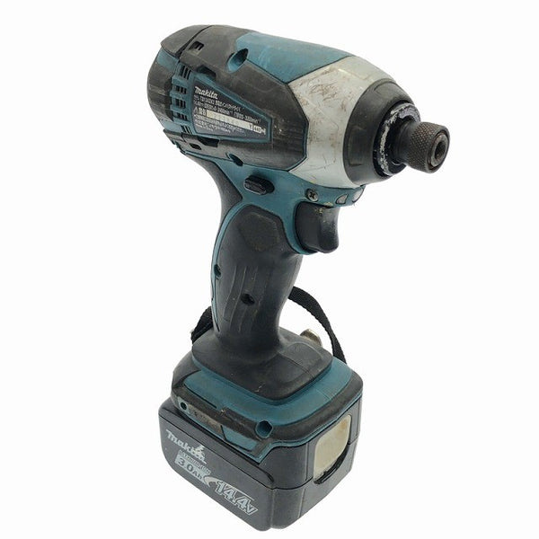 ☆中古品☆makita マキタ 14.4V 充電式インパクトドライバ TD134DX2 バッテリー(14.4V 3.0Ah) 充電器付き 締め付け119019 - 3