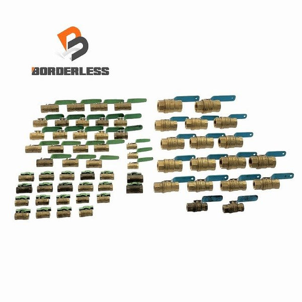 【63個セット】KITZ キッツ ボールバルブ 600型/600WOG 黄銅製 1インチ 3/4インチ 1/2インチ 3/8インチ 1/4インチ 1/8インチ - 1