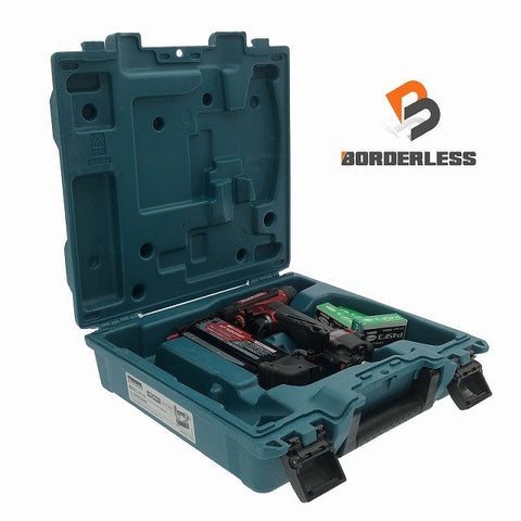 ☆比較的綺麗☆makita マキタ 50mm 高圧 ピンタッカー AF502HP 赤 ケース付 ピンネイラ エアピン釘打機 ピン釘打ち機 エア工具 - 0