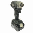 ☆中古品☆makita マキタ 18V 充電式インパクトドライバー TD173D 黒 バッテリ1個(6.0Ah)付 コードレス バッテリー式132290 - 3