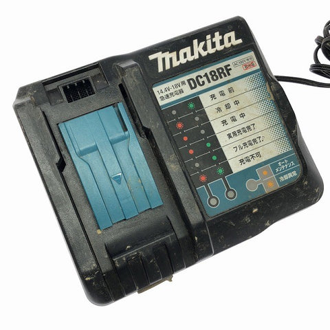 ☆中古品☆makita マキタ 14.4V/18V 純正 急速充電器 DC18RF リチウムイオンバッテリー用 リチウムイオン電池用135216 - 0