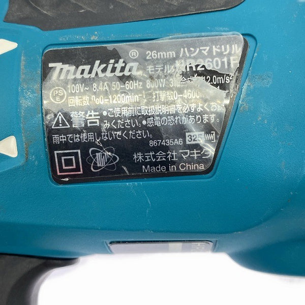 ☆比較的綺麗☆makita マキタ 26mm ハンマドリル HR2601F 穴あけ 穿孔130591 - 8