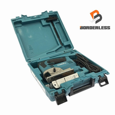 ☆中古品コメント必読☆makita マキタ 100V ジグソー JV0600K 本体+ケース ジグソーブレード 切断機 木工 DIY 日曜大工 - 0