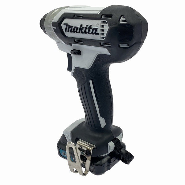 ☆未使用品☆makita マキタ 10.8V 充電式インパクトドライバ TD110DSHSW 白 バッテリー1個(10.8V 1.5Ah) 充電器 ソフトケース付130305 - 7