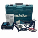 ☆中古品※バッテリ無し☆makita マキタ 18V 125mm 充電式ディスクグラインダー GA518D 充電器 DC18RF ケース付 研磨 研削131362 - 3
