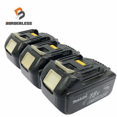 ☆中古品3個セット☆makita マキタ 18V 純正 リチウムイオンバッテリー 5.0Ah BL1850 4.0Ah BL1840 3.0Ah BL1830 蓄電池 充電池