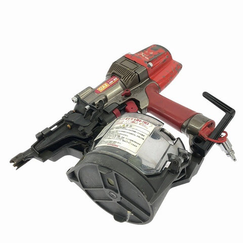 ☆中古品☆MAX マックス 高圧 90mm スーパーネイラ HN-90 本体のみ エア釘打ち機 コイルネイラ ロール釘打機 エアーツール - 0