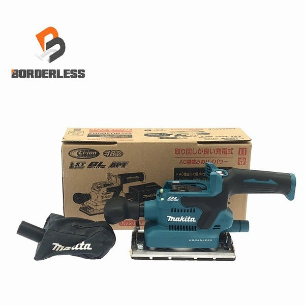 ☆美品☆makita マキタ 18V 充電式仕上サンダー BO380D 本体＋集じんバッグ付 コードレス オービタルサンダー 研磨機 116073 - 1