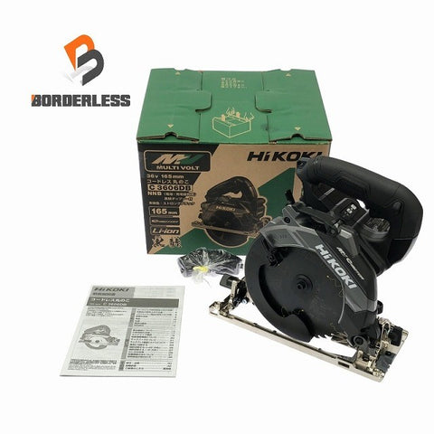 ☆未使用品☆HiKOKI ハイコーキ 36V 165mm コードレス丸のこ C3606DB(NNB) 黒 本体＋黒鯱チップソー付 充電式マルノコ 丸ノコ 116408116408