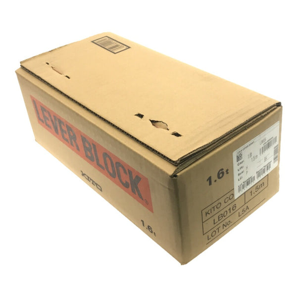 ☆未使用品☆KITO キトー レバーブロック L5型 LB016 荷重1.6t/1.6トン 揚程1.5m レバーホイスト ガッチャ129785 - 4