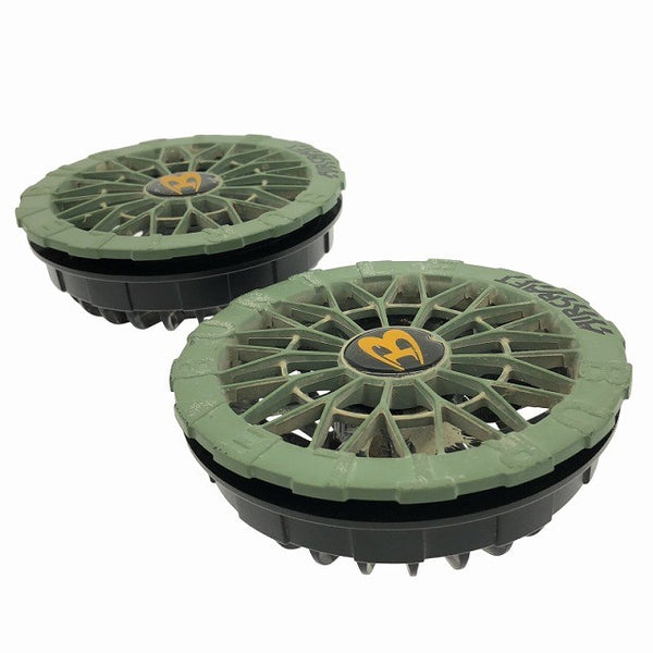 ☆中古品☆BURTLE バートル エアークラフト専用 リチウムイオンバッテリー AC09 ファンユニット AC09-1 ケーブル付 暑さ対策132582 - 3
