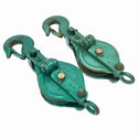 ☆中古品2個セット☆H.H.H. スリーエッチ SIZE 100m/m 1TON 強力型滑車 フック型 クレーン128583 - 2
