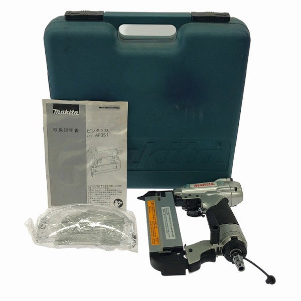 ☆中古品☆makita マキタ 常圧/一般圧 35mm ピンタッカ AF351 ケース付 ピンネイラ ピン釘打機 ピン釘打ち機 エア工具138232 - 3