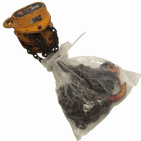☆中古品2個セット☆KITO キトー チェーンブロック CB010 M3形 荷重1.0ton/1ton 揚程2.5m 手動式 チェンブロック 吊り具 荷揚げ135816 - 3