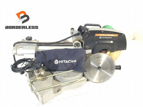 ☆中古品☆HITACHI 日立工機 100V 216mm 卓上スライド丸のこ C8FB コード式 卓上スライドマルノコ 木工用 切断機 押切り機125238