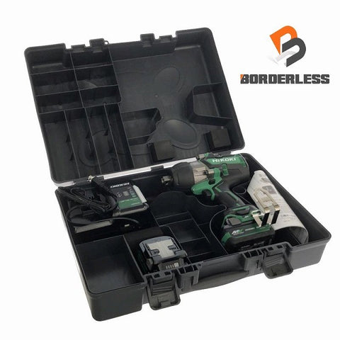 ☆未使用品☆HiKOKI ハイコーキ 36V コードレスインパクトレンチ WR36DA(2XPZ) バッテリ2個(2.5Ah) 充電器 ケース付119974 - 0