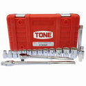 ☆極美品☆ TONE トネ ソケットレンチセット工具17点 4130MP ボルト ナット 締付け ハンドツール ハンド工具 手工具129004 - 3