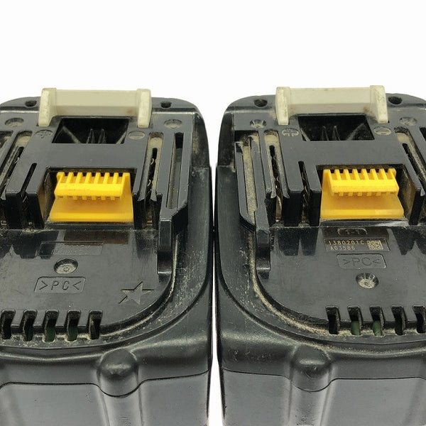 ☆中古品☆makita マキタ 14.4V 純正リチウムイオンバッテリー BL1430×2 電動工具 コメント必読 充電池 蓄電池132490 - 8