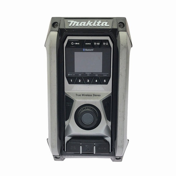 ☆中古品☆ makitaマキタ 40Vmax/18V/14.4V/10.8V 充電式現場ラジオ MR005G 黒/ブラック 本体+ACアダプター+取扱説明書 Bluetooth114479 - 6