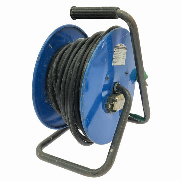 ☆中古品☆HATAYA ハタヤ 畑屋 100V 30m 業務用戦力リール BN-30KBF 屋外用 防雨型 コードリール 電工ドラム 延長コード134643 - 4
