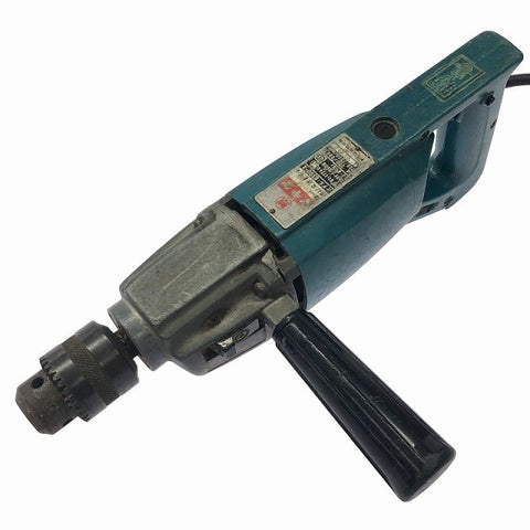 ☆中古品セット☆makita マキタ 100V 4段変速ドリル 6300ー4 チャックハンドル付 シャンク1個 コアドリル センタードリルセット119691 - 0