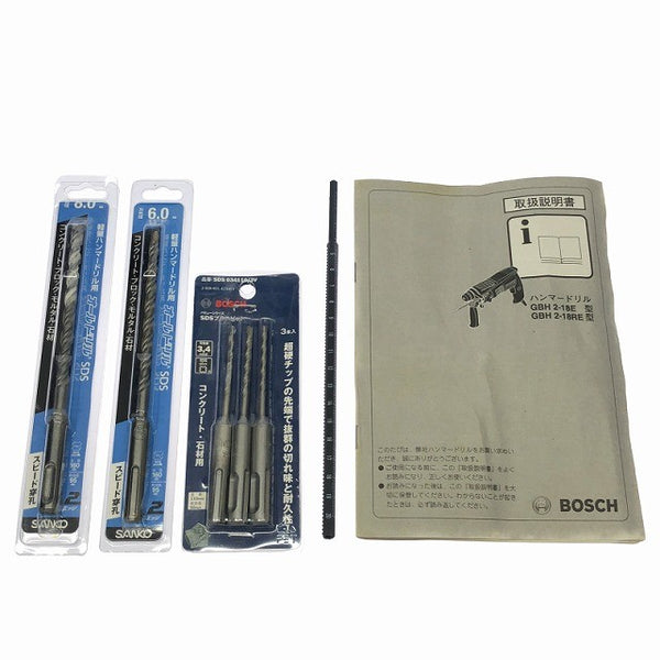 ☆比較的綺麗☆BOSCH ボッシュ 100V ハンマードリル GBH2-18RE ケース付 コード式 ハンマドリル 穴あけ 穿孔 電動工具127304 - 10