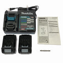 ☆未使用品☆makita マキタ 40Vmax 充電式インパクトドライバ TD005GRDX 青/ブルー バッテリ2個(2.5Ah) 充電器 ケース付132936 - 10