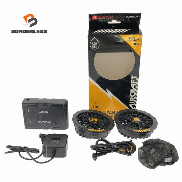 ☆比較的綺麗☆BURTLE バートル 30V エアークラフト専用バッテリー AC10 マットブラック ファンユニット AC10-1 ブラック136403 - 1
