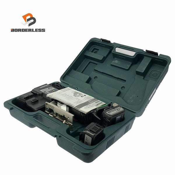 ☆中古品☆ HITACHI 日立工機 14.4V コードレスジグソー CJ14DSL バッテリー2個(3.0/6.0Ah)充電器+パーツ+ケース130890 - 1