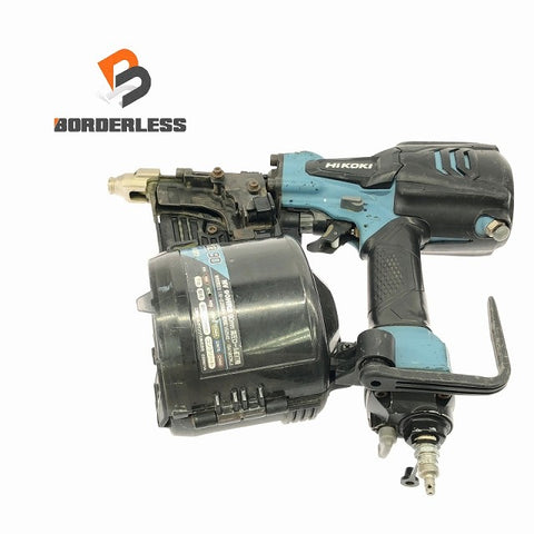 ☆中古品 限定色☆HiKOKI ハイコーキ 90mm 高圧 ロール釘打機 NV90HR2(SCB) 青/セームブルー コイルネイラ エア釘打機