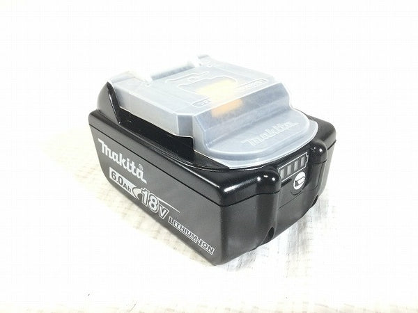 ☆未使用品2個セット☆makita マキタ 18V 6.0Ah 純正 リチウムイオンバッテリー BL1860B 残量表示付 リチウムイオン電池 ※箱なし117733 - 6