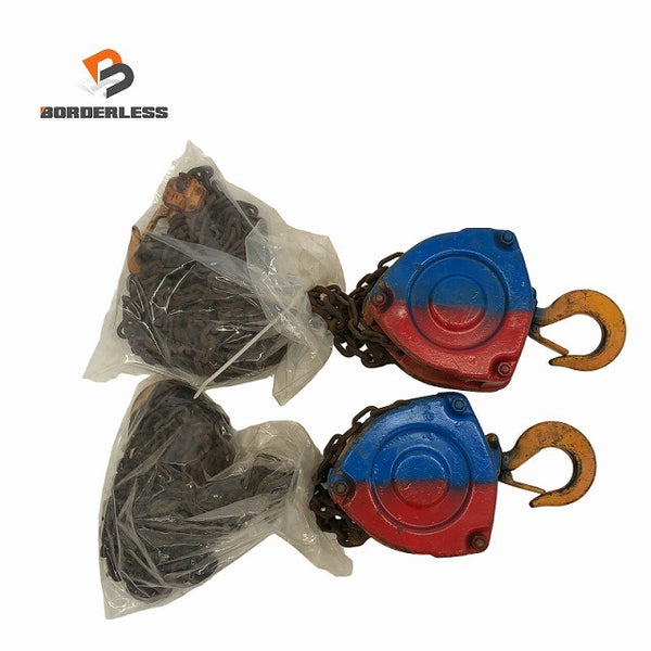 ☆中古品2個セット☆KITO キトー チェーンブロック M3形 CB010 荷重1.0ton/1ton 揚程2.5m 手動式 チェンブロック 吊り具 荷揚げ機135610 - 1