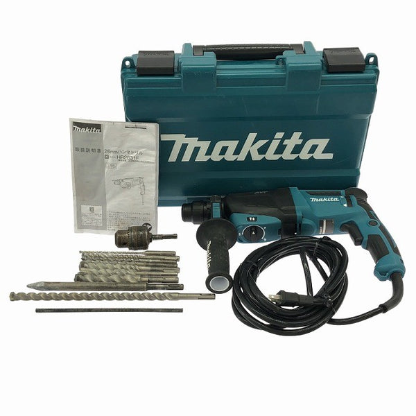 ☆比較的綺麗です☆makita マキタ 100V 26mm ハンマドリル HR2631F ケース付き 電動工具 穴あけ 破砕 ハンマードリル135615 - 3