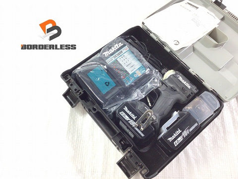☆未使用品☆ makita マキタ 18V 充電式インパクトドライバ TD171DRGXB バッテリ2個(18V 6.0Ah)ケース付き 電動工具 締め付け114526