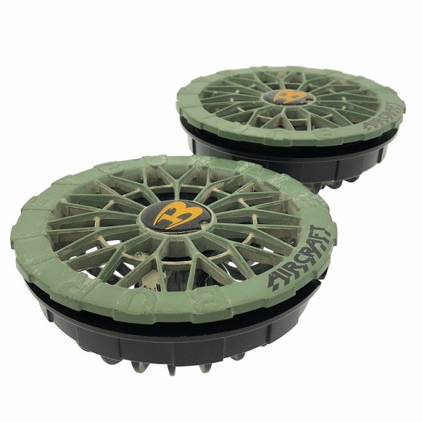 ☆中古品☆BURTLE バートル エアークラフト専用 リチウムイオンバッテリー AC09 ファンユニット AC09-1 ケーブル付 暑さ対策132582 - 2